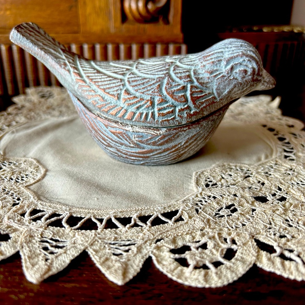 Bird Ceramic Trinket Box
